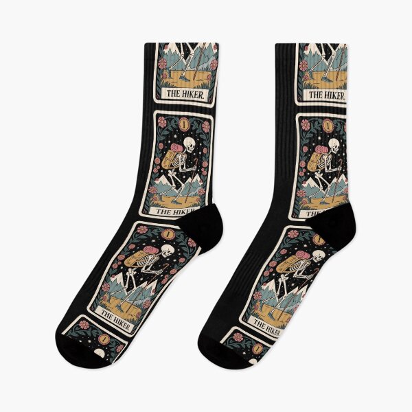 Item preview, The Hiker Skeleton Hiking Tarot Card Design designed and sold by Blok45.