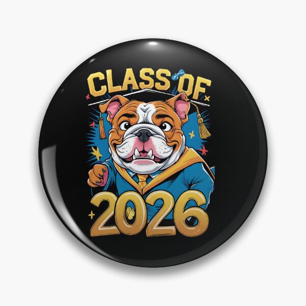 Item preview, "Class of 2026" Bulldog Graduate - Humorous Pet Graduation designed and sold by DarylWelsh2024.