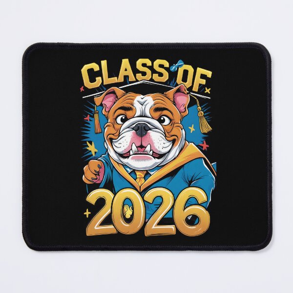 Item preview, "Class of 2026" Bulldog Graduate - Humorous Pet Graduation designed and sold by DarylWelsh2024.