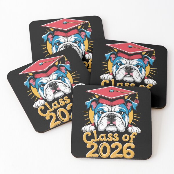Item preview, "Class of 2026" Grumpy Bulldog Graduate - Pet Humor Design designed and sold by DarylWelsh2024.