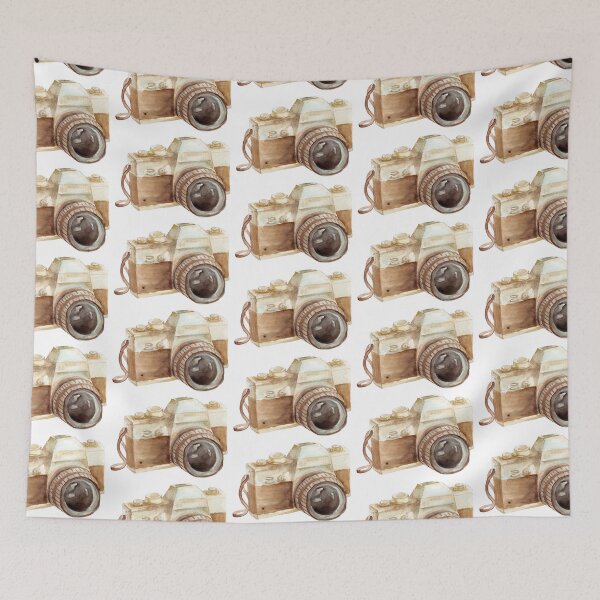 Item preview, Vintage Camera Watercolor designed and sold by AlisaArtDecor.