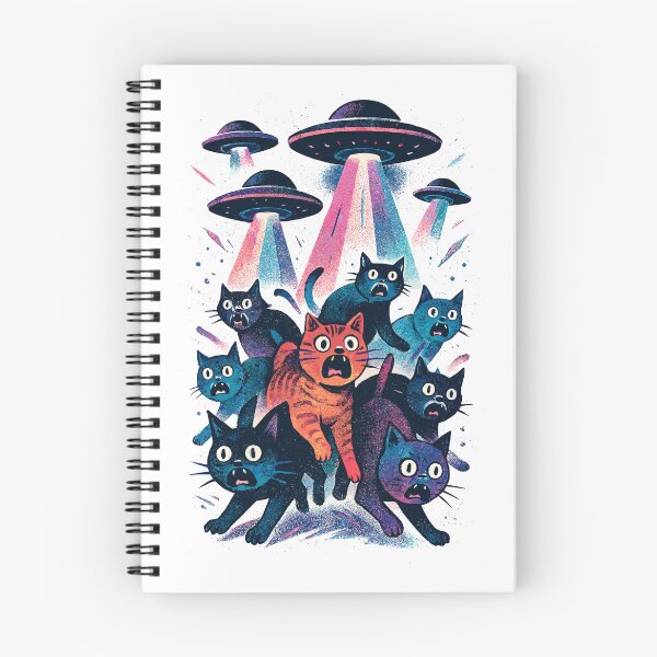 Item preview, Alien UFOs UFO Cat Cats Beaming Gift designed and sold by Pineapple-Tree.