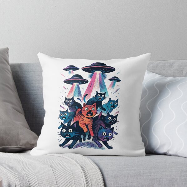 Item preview, Alien UFOs UFO Cat Cats Beaming Gift designed and sold by Pineapple-Tree.