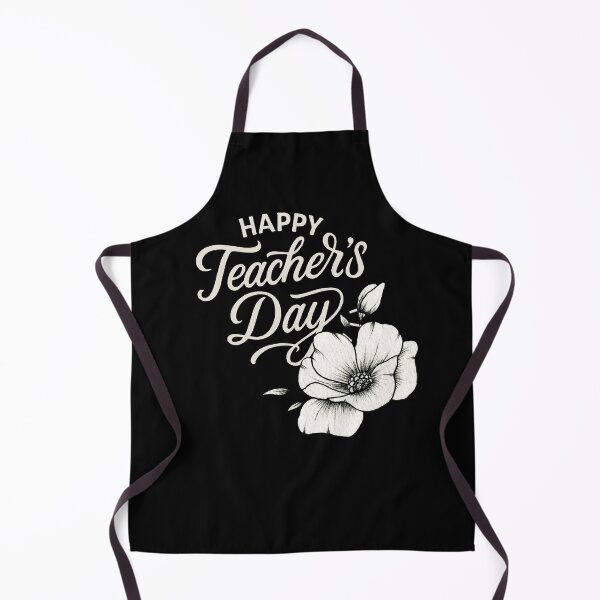 Item preview, Happy Teacher’s Day – Elegant White Script with Coffee Cup Illustration designed and sold by Design_Your_Day.