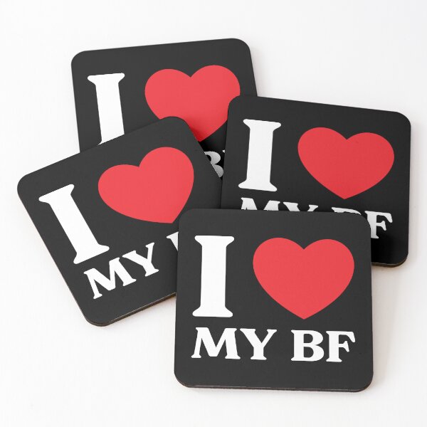 Item preview, I Love My BF - Cute Relationship Design designed and sold by CurlyDude.