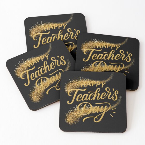 Item preview, Happy Teacher’s Day – Elegant Gold Script designed and sold by Design_Your_Day.