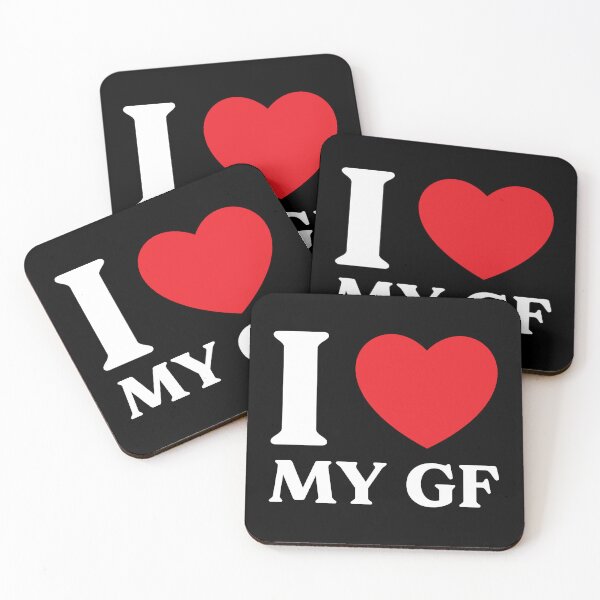 Item preview, I Love My GF - Cute Relationship Design designed and sold by CurlyDude.