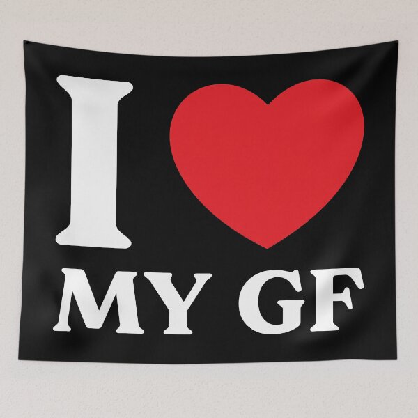 Item preview, I Love My GF - Cute Relationship Design designed and sold by CurlyDude.