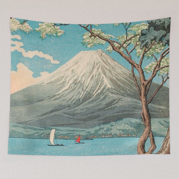 Item preview, Mount Fuji from Lake Yamanaka (1936) Takahashi Hiroaki designed and sold by Onodera.