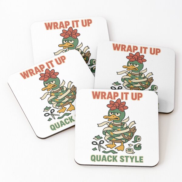 Item preview, Wrap It Up Quack Style Funny Christmas Duck designed and sold by TeeTimeTreasure.