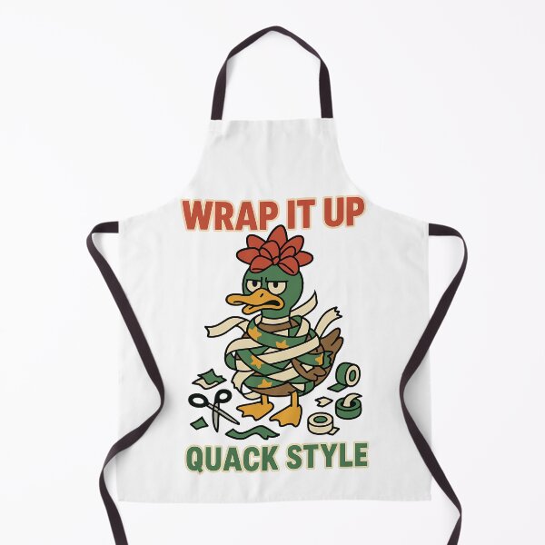 Item preview, Wrap It Up Quack Style Funny Christmas Duck designed and sold by TeeTimeTreasure.