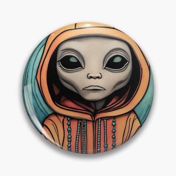 Item preview, Alien wearing a hoodie sitting in the lotus position meditating designed and sold by Colin Bentham.