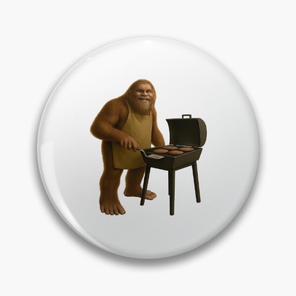 Item preview, Bigfoot manning the grill designed and sold by OsscaShop.