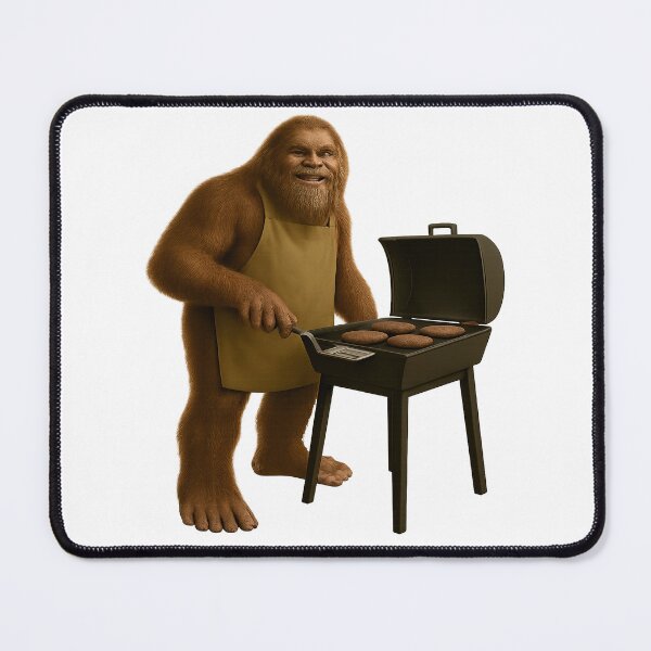 Item preview, Bigfoot manning the grill designed and sold by OsscaShop.