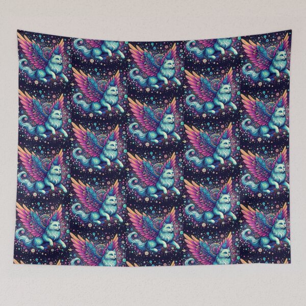 Item preview, cute fantastic mystic cat designed and sold by Dogandesighn.