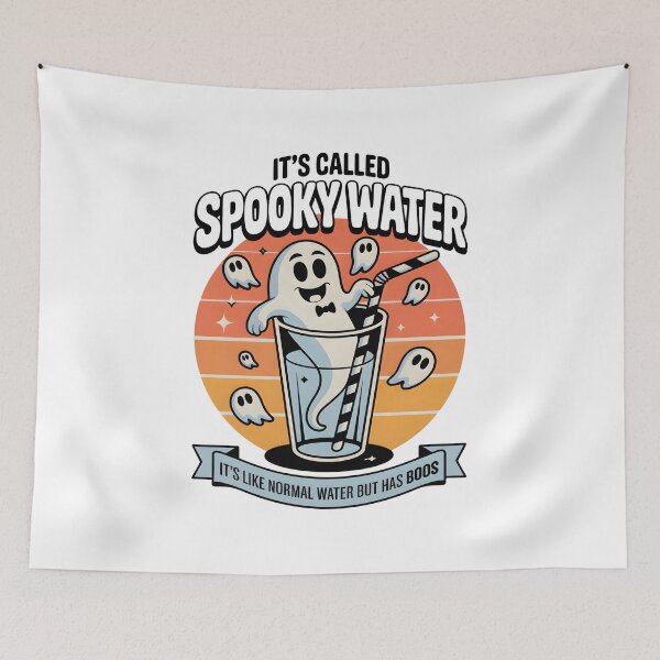 Item preview, It's Called Spooky Water It's Like Normal Water But Has Boos - Perfect gift for fans of Halloween, spooky spirits, and fun boozy jokes. designed and sold by ZyziowskyArt.