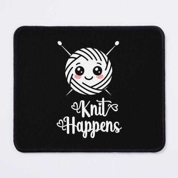 Item preview, Knit Happens – Cute Yarn Ball and Needles Design designed and sold by TeeVinci.