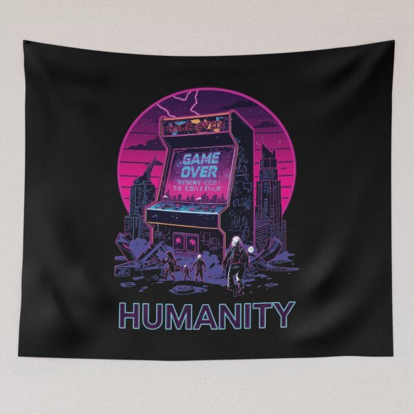 Item preview, Game Over Humanity designed and sold by Pixelogia.