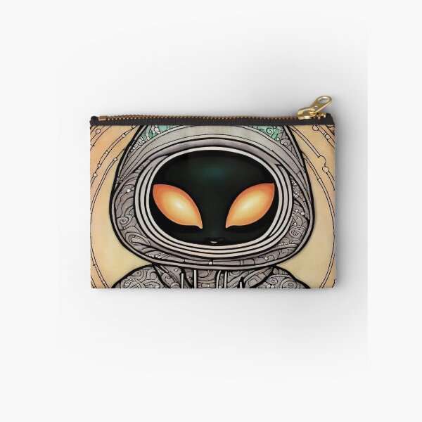 Item preview, Alien wearing a hoodie sitting in the lotus position meditating designed and sold by Colin Bentham.