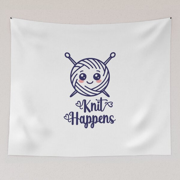 Item preview, Knit Happens – Funny Yarn Lover Design for Knitters & Crocheters designed and sold by TeeVinci.