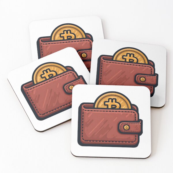 Item preview, BITCOIN LEATHER WALLET designed and sold by infinitearte.