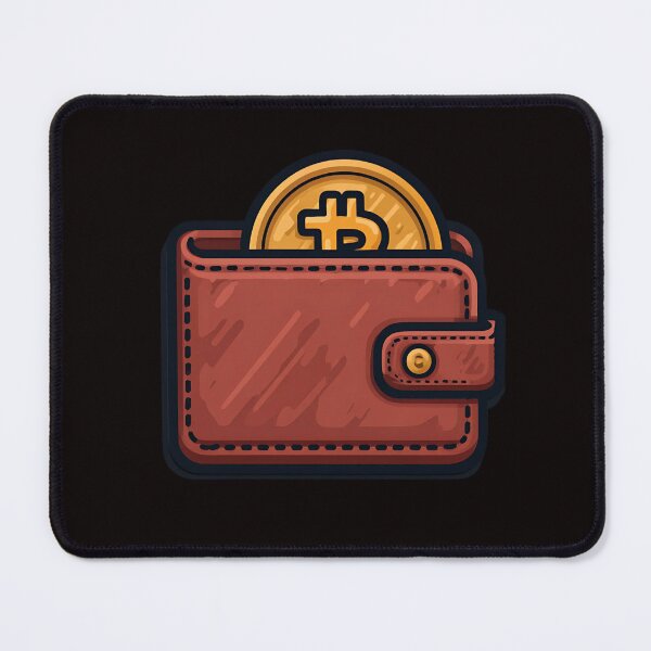 Item preview, BITCOIN LEATHER WALLET designed and sold by infinitearte.