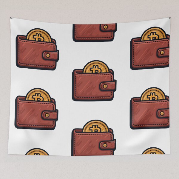 Item preview, BITCOIN LEATHER WALLET designed and sold by infinitearte.