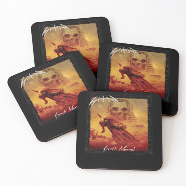 Item preview, Satan Nwobhm - Earth Infernal Album 2022 designed and sold by ChicArtBitte.