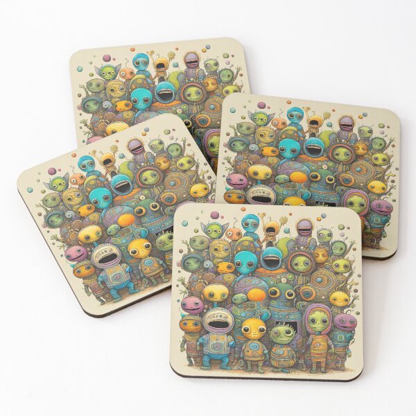 Item preview, Alien toddlers having fun playing designed and sold by Colin Bentham.