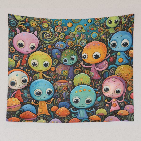 Item preview, Alien toddlers having fun playing designed and sold by Colin Bentham.