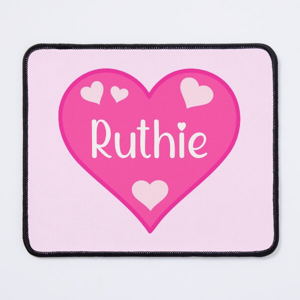 Item preview, Ruthie Name Pink Heart designed and sold by Jeallan Designs.