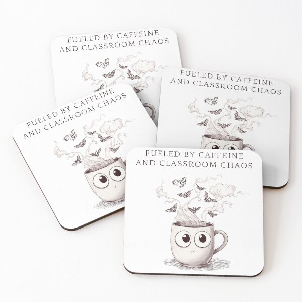 Item preview, Fueled by Caffeine and Classroom Chaos – Halloween Coffee designed and sold by jelonkaa.