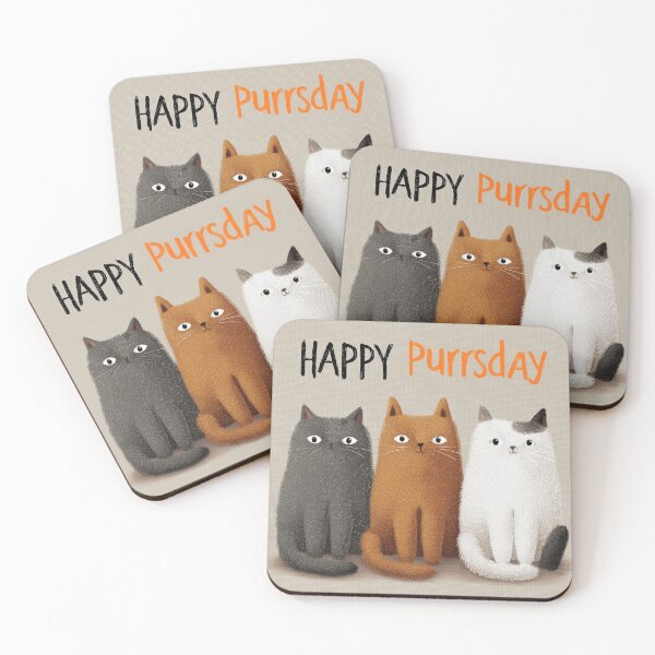 Item preview, cats, birthday, Happy Burrsday designed and sold by ARTelierDigital.