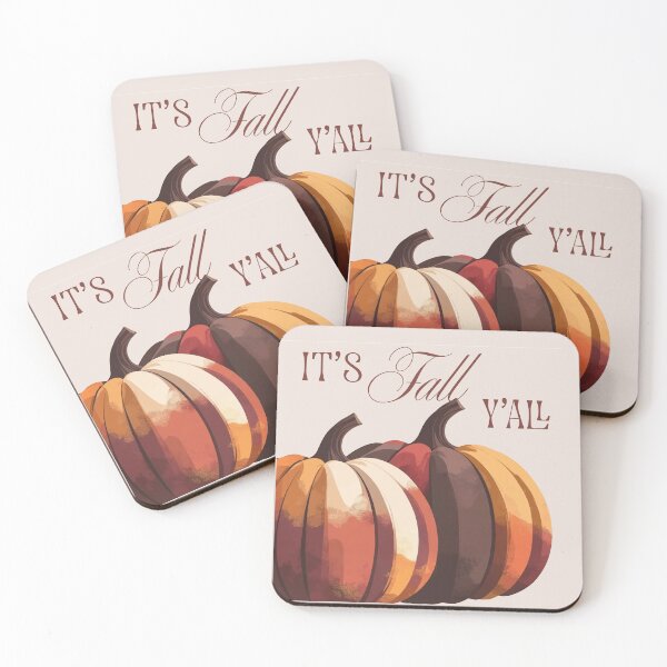 Item preview, It’s Fall Y’all- Cozy Fabric Pumpkin Illustration in Autumn Tones   designed and sold by VirtualPalette.