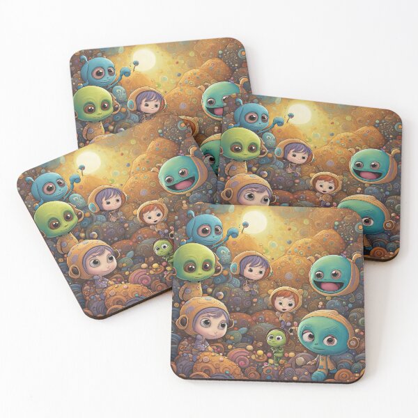 Item preview, Alien toddlers having fun playing designed and sold by Colin Bentham.