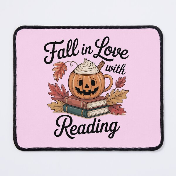 Item preview, Fall in Love with Reading – Cute Cozy Autumn Pumpkin designed and sold by Zibis09.