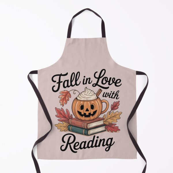 Item preview, Fall in Love with Reading – Cute Cozy Autumn Pumpkin designed and sold by Zibis09.