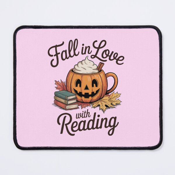 Item preview, Fall in Love with Reading – Cute Cozy Autumn Pumpkin designed and sold by Zibis09.