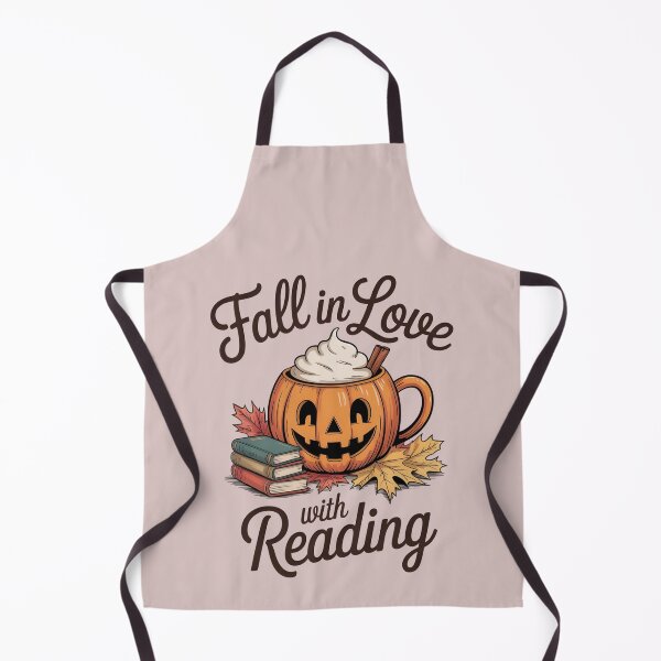 Item preview, Fall in Love with Reading – Cute Cozy Autumn Pumpkin designed and sold by Zibis09.