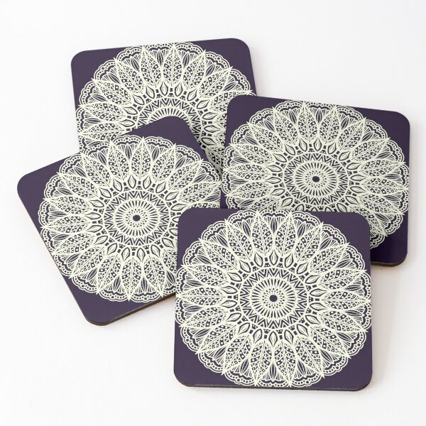 Item preview, Healing Mandala Black White Geometry Sacred Symbol Flower Yoga Lotus Boho designed and sold by DivineMandala.