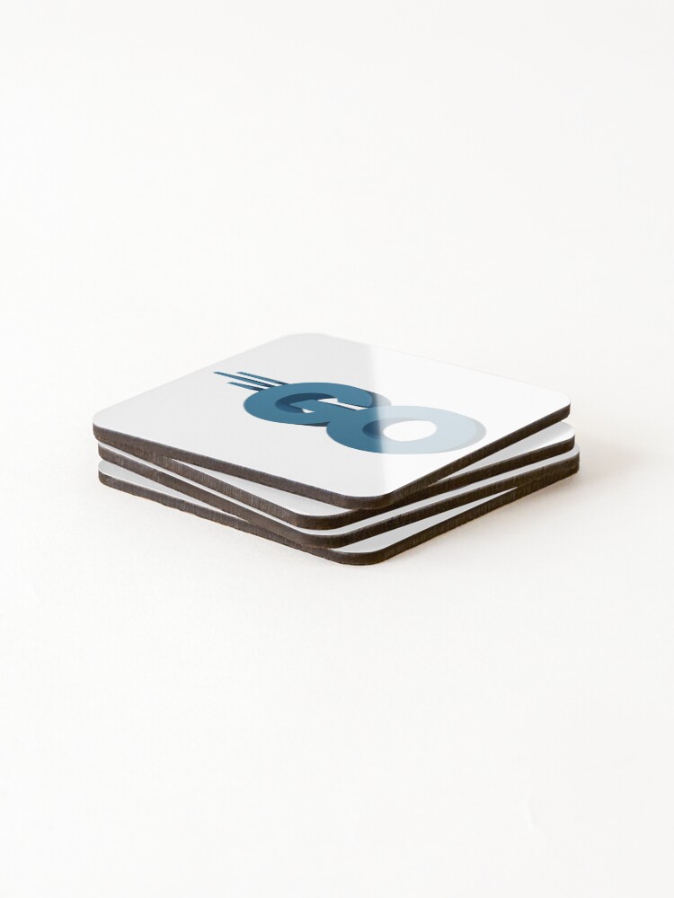 Thumbnail 4 of 5, Coasters (Set of 4), Go Programming Language designed and sold by skoolsarecool.