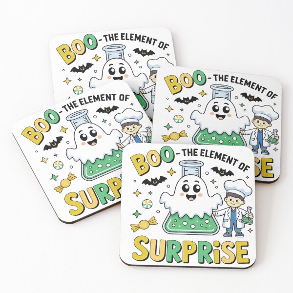 Item preview, chemistry boo the element of surprise cute chemist halloween designed and sold by  JamPress.