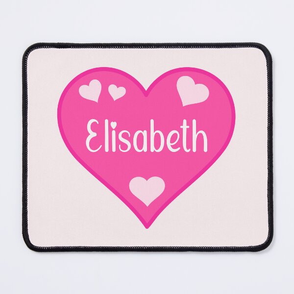 Item preview, Elisabeth Name Pink Heart designed and sold by Jeallan Designs.