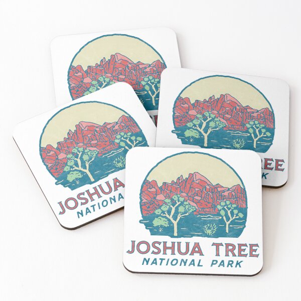 Item preview, Joshua Tree Vintage Red Rock Mountains & Trees Sketch designed and sold by tedroyegelsd.