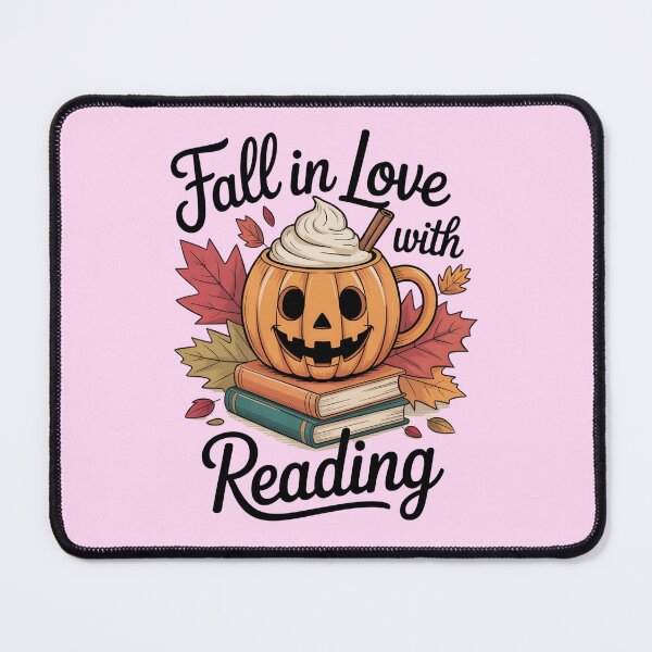 Item preview, Fall in Love with Reading – Cute Cozy Autumn Pumpkin designed and sold by Zibis09.