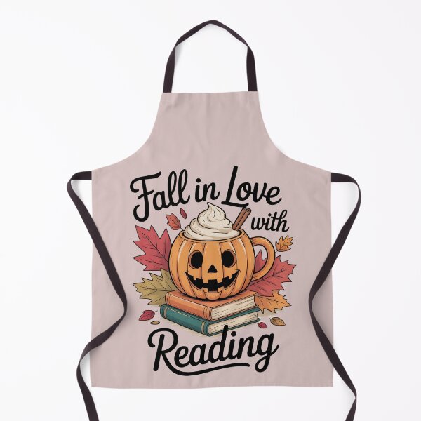 Item preview, Fall in Love with Reading – Cute Cozy Autumn Pumpkin designed and sold by Zibis09.