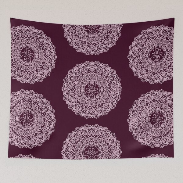Item preview, Lotus Flower Mandala Spiritual Geometry Zen Buddhist Meditation Pattern designed and sold by DivineMandala.