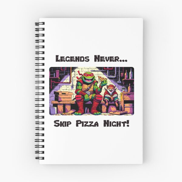 Item preview, Ninja Turtle Raphael with Master Splinter Eating Pizza designed and sold by funkyjuices.