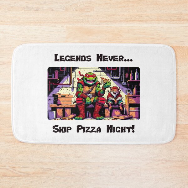 Item preview, Ninja Turtle Raphael with Master Splinter Eating Pizza designed and sold by funkyjuices.