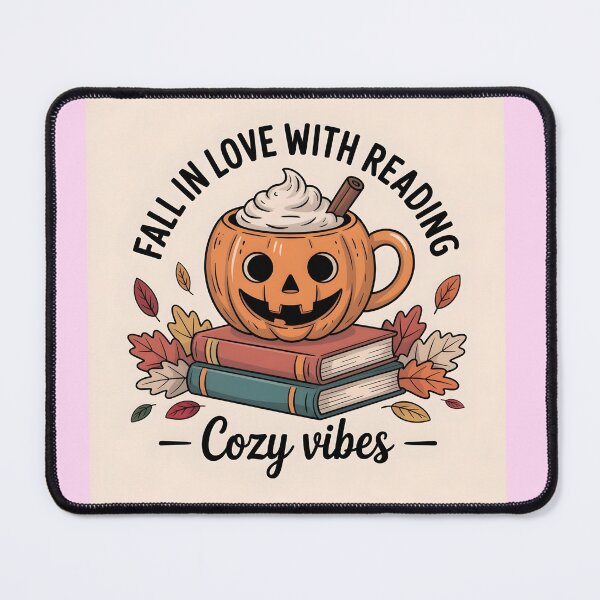 Item preview, Fall in Love with Reading – Cute Cozy Vibes designed and sold by Zibis09.
